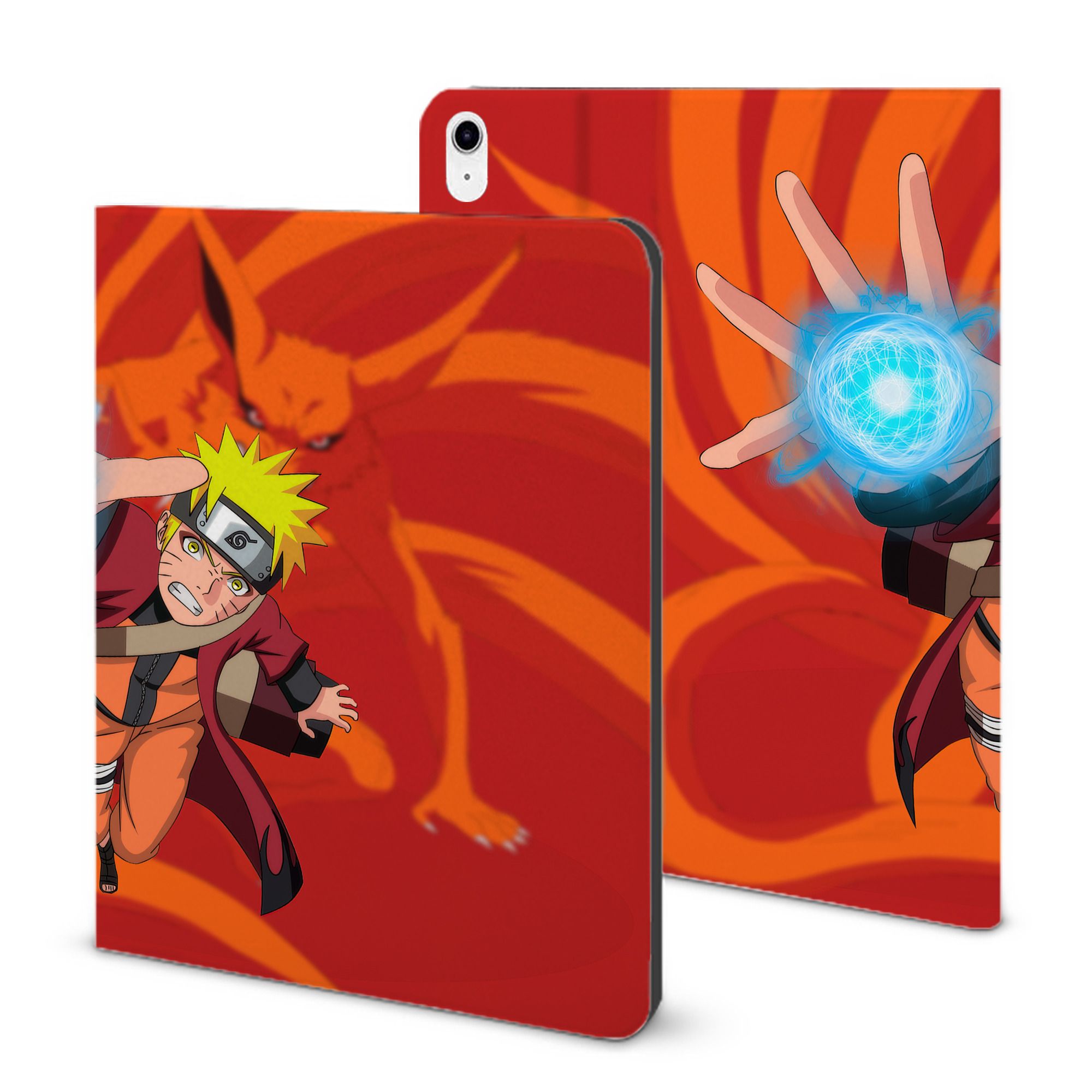 （画像用） NARUTO -ナルト- NARUTO -ナルト- 疾風伝 IPad ケース ブック型 PUレザー TPU 耐衝撃 軽量 薄型 ペン収納なし 全面保護 IPad 各モデル対応